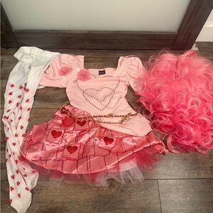 Descendents Bridgette Pink Heart Princess Costume for Kids youth small